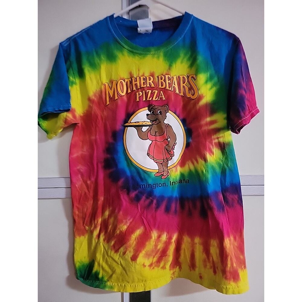 Mother Bears Pizza Bloomington IN Tye Dye Tshirt IU SMALL